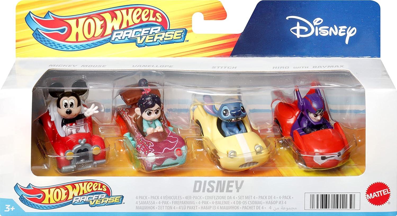 Набор машинок Hot Wheels Mattel Disney and Pixar RacerVerse 4-Pack - фото 6