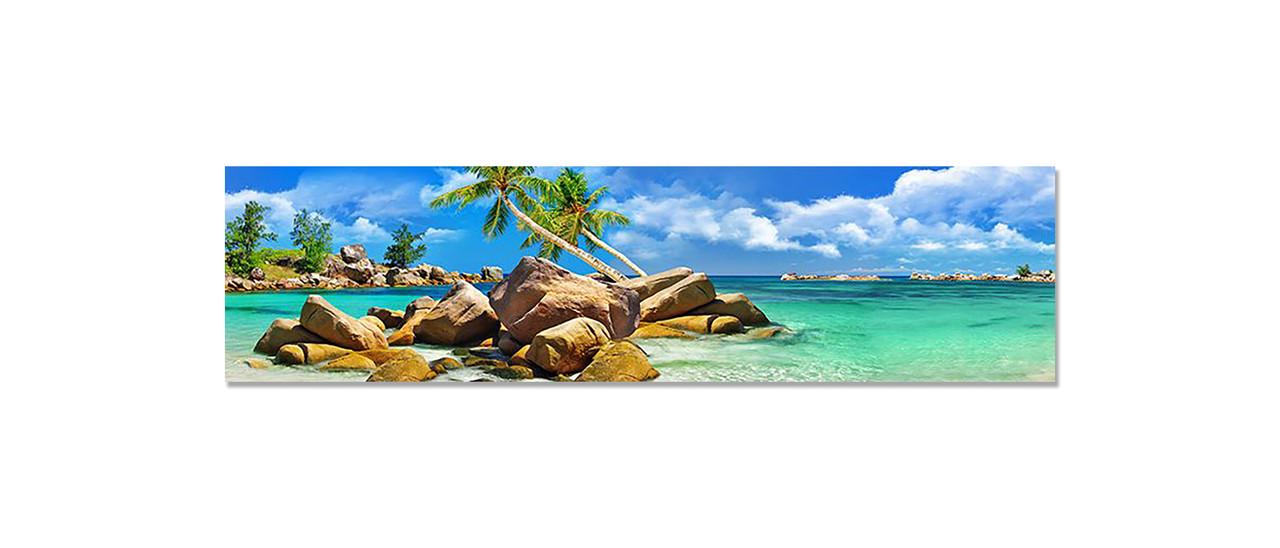 Наклейка виниловая на кухню Zatarga Тропический пляж 650х2500 мм (1283915503)