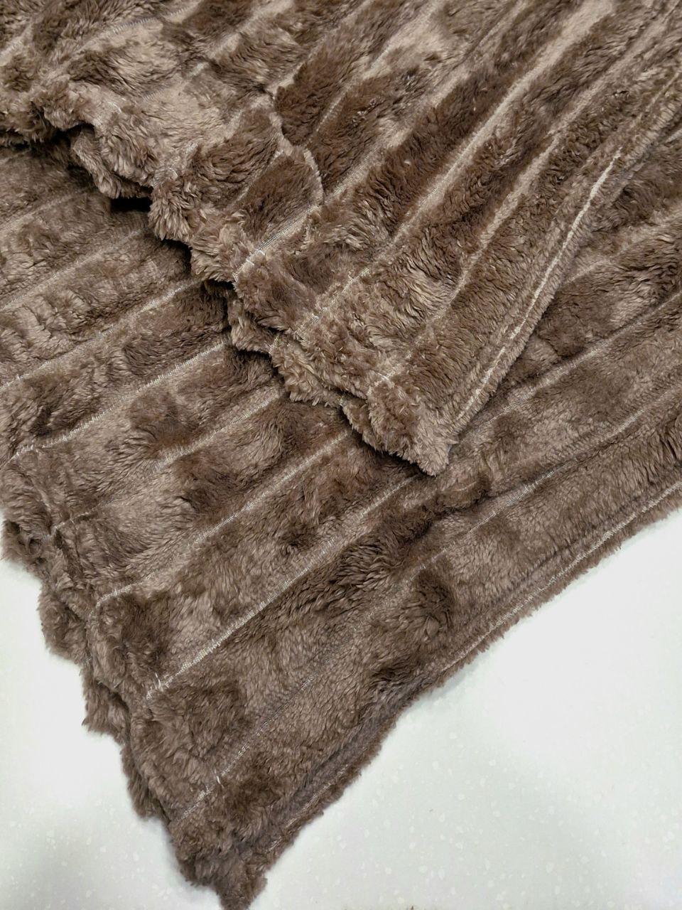 Плед флисовый Шарпей 150x200 см Коричневый (1708) - фото 4