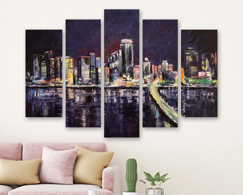 Модульная картина на холсте из пяти частей KIL Art Майами 137x85 см (M51_L_158)
