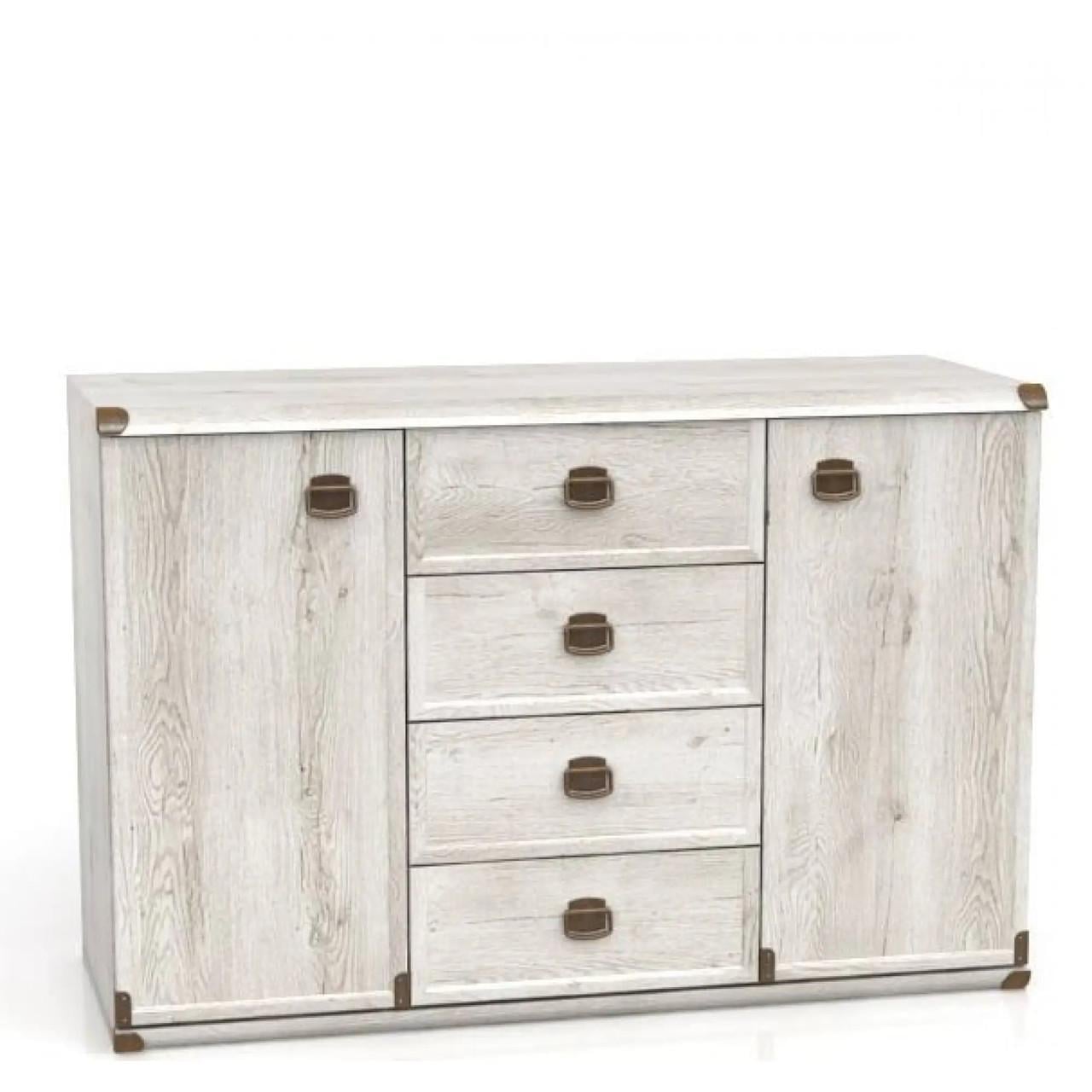 Комод в спальню ВМК БРВ Индиана JKOM2D4S/130 Сосна аризонская (GRB-1574)