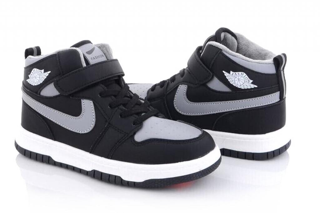 Осенние ботинки для мальчиков 037 р. 35 Черно-серый