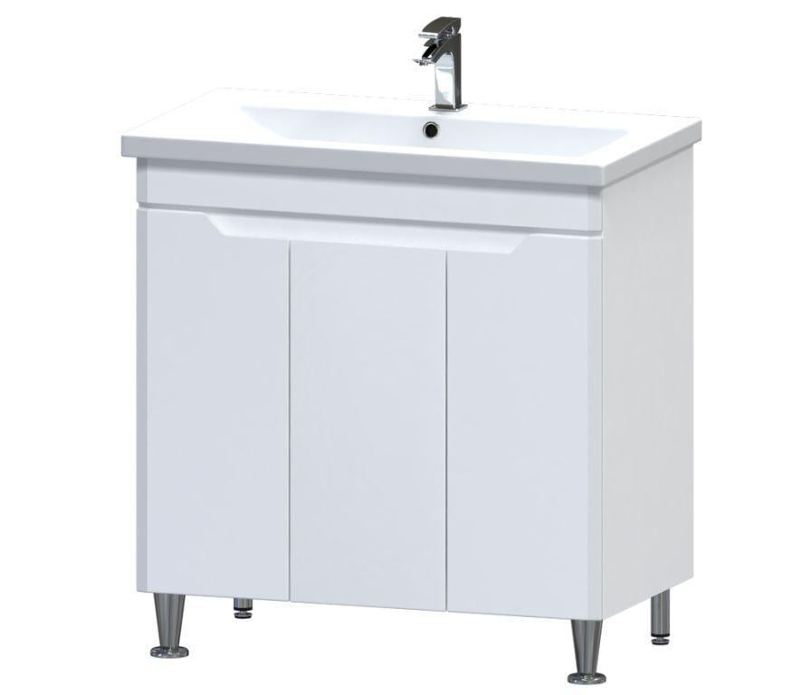 Тумба с умывальником напольная Aquarius LION AQ-U1113078528 80x82x44,6 см Белый (152832)