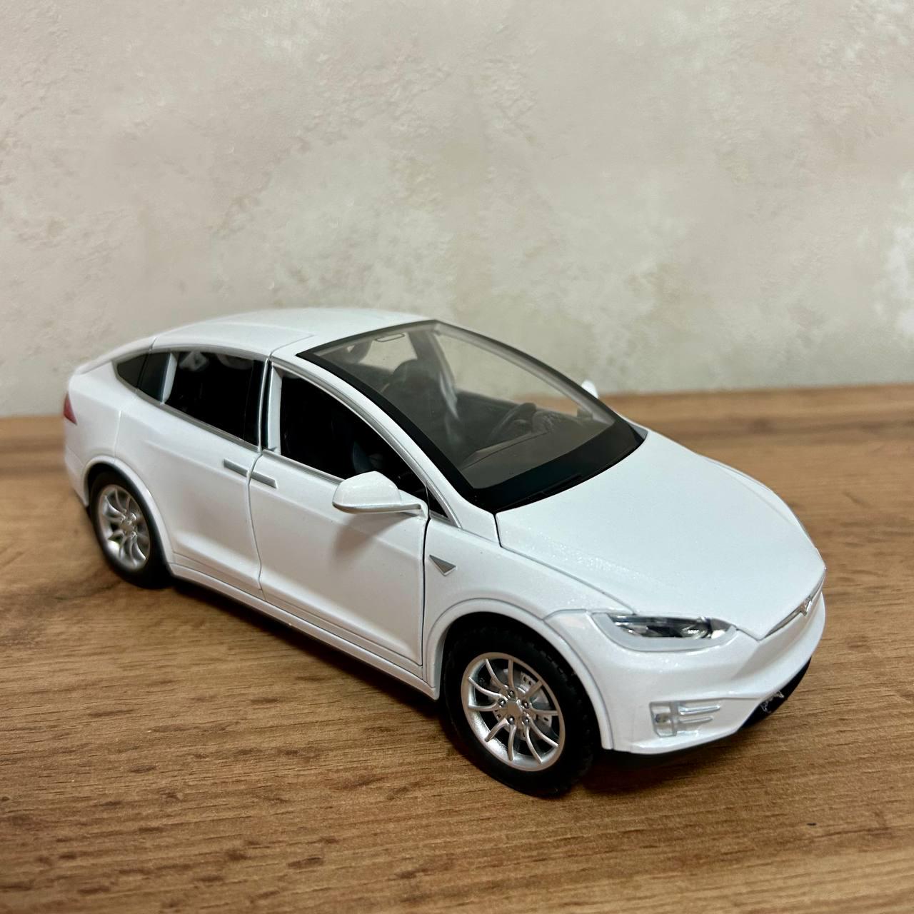 Игрушечная машинка Tesla Model 1:24 металлическая Белый (2403C White) - фото 15