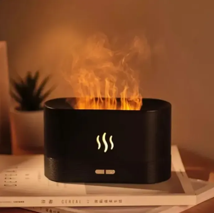 Увлажнитель воздуха электрический с эффектом пламени Черный (23691190) - фото 4