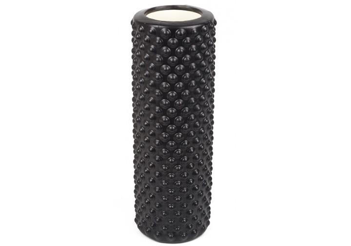 Ролик массажный EasyFit Grid Roller Light 33 см Черный (EF-2469-Bk) - фото 3