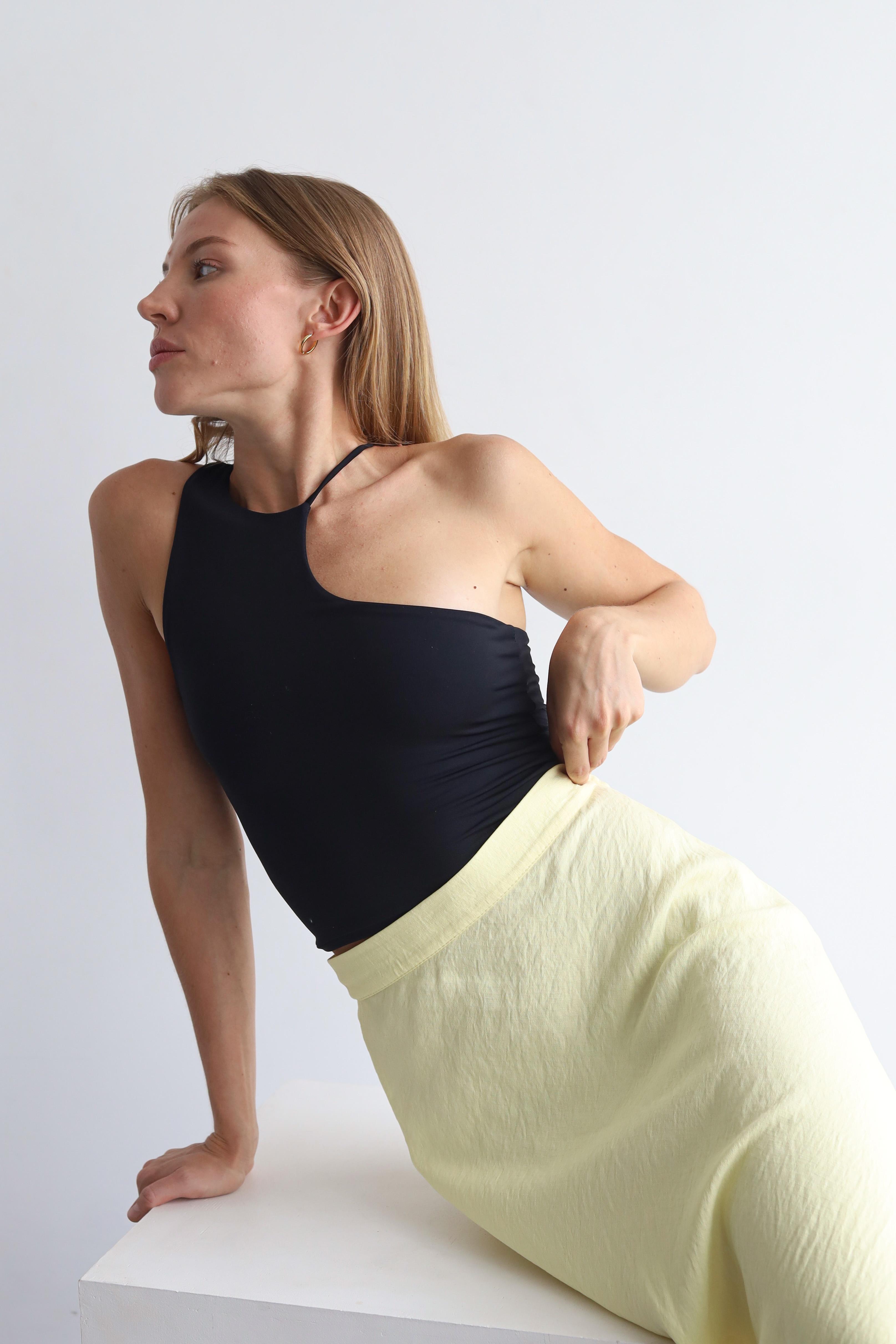 Спідниця-трапеція міді Дика Спідниця XS Жовтий (3025) - фото 7 Спідниця-трапеція міді Дика Спідниця XS Жовтий (3025) - фото 7