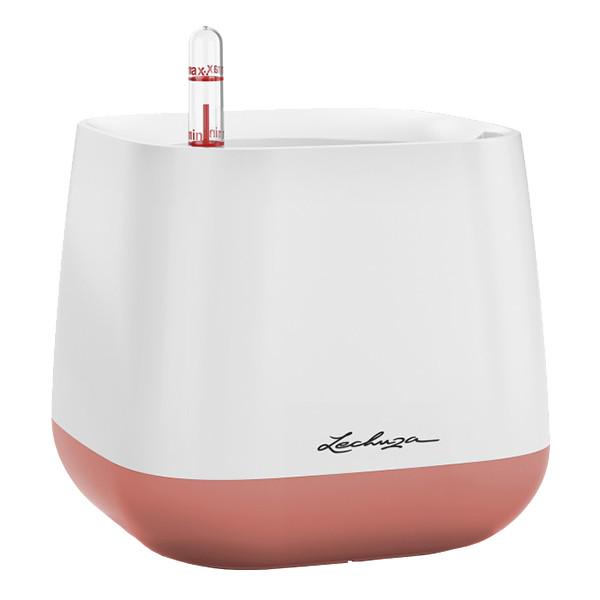 Вазон Lechuza Yula 17х17х15 см Белый/Ярко-розовый (13892)
