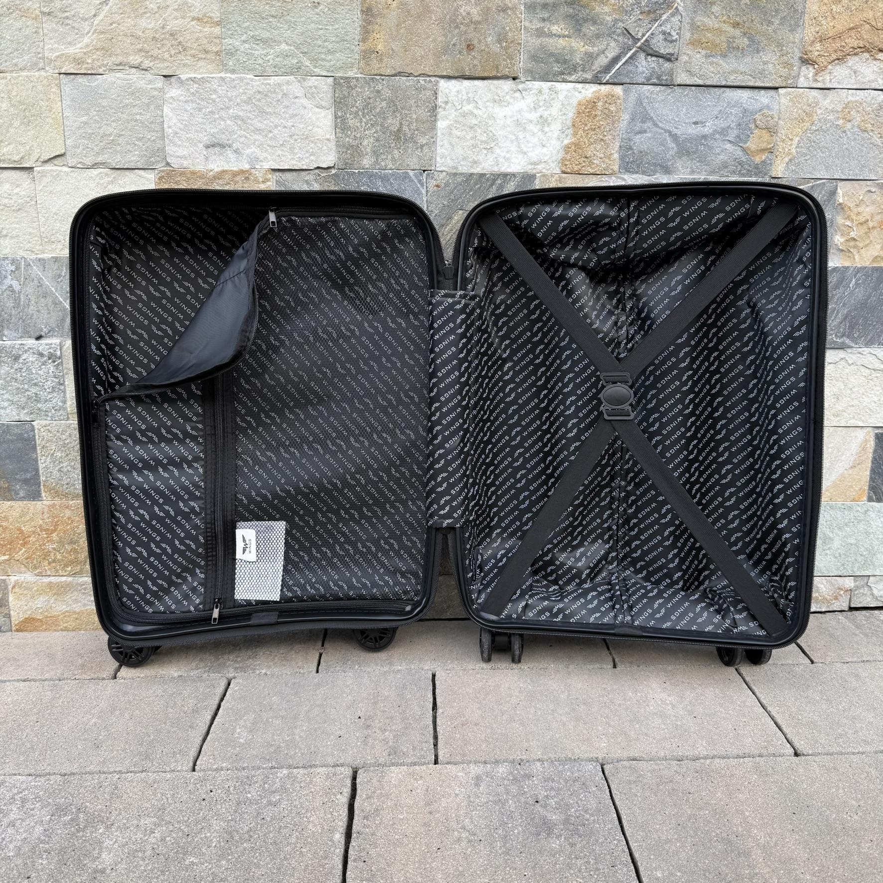 Валіза дорожня з поліпропілену Wings HWF03 S Чорний (30631276) - фото 6