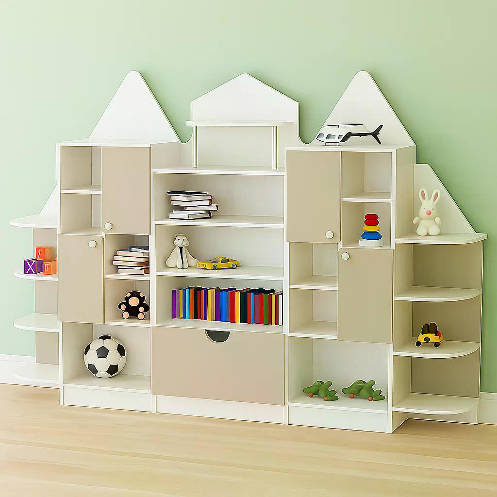 Стенка для игрушек Домик-1 DS-369 Латте