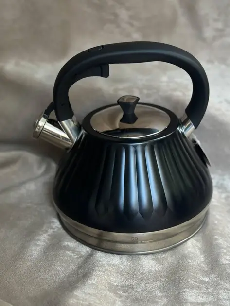 Чайник со свистком Edenberg EB-8857-Black 3 л Черный (8-6-4993982) Чайник со свистком Edenberg EB-8857-Black 3 л Черный (8-6-4993982)