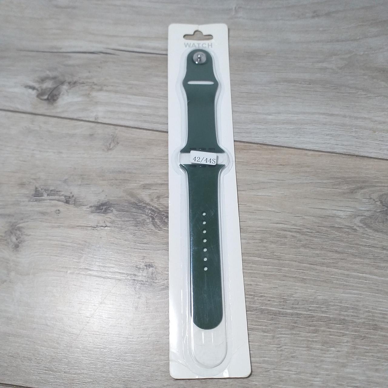 Ремінець силіконовий для Apple Watch Sport Band 42/44 мм Зелений (KG-12697) - фото 5
