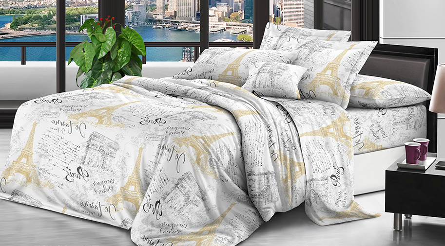 Комплект постельного белья Paris J полуторный 150х220 см (T75-20485/WP/1.5) Комплект постельного белья Paris J полуторный 150х220 см (T75-20485/WP/1.5)