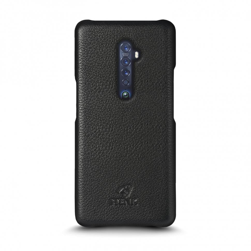 Кожаная накладка Stenk Cover для OPPO Reno 2 Черный (69376)