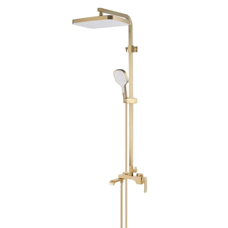 Душевая колонна KOER KB-56037-12 со смесителем Матовое золото (KR6003)