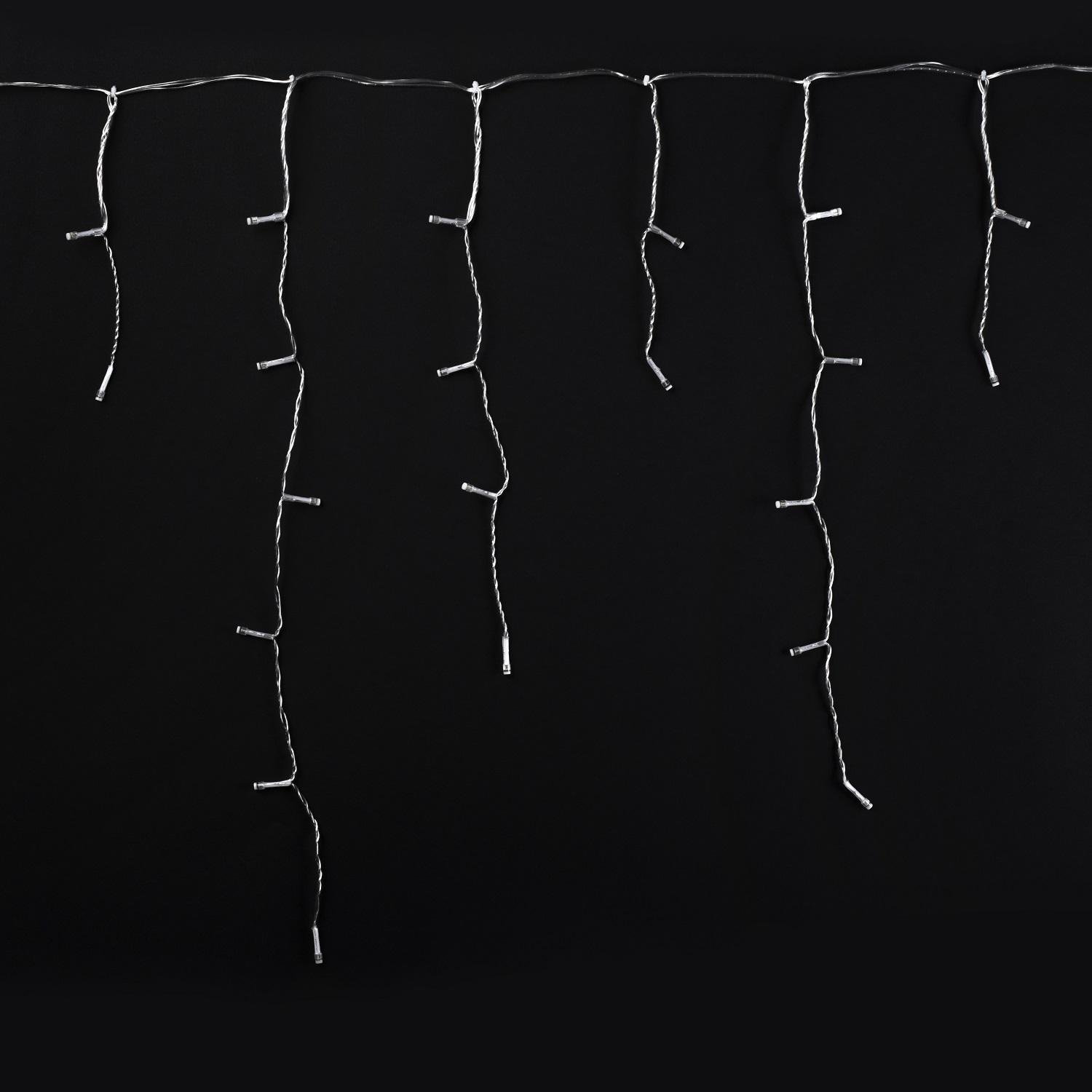 Гірлянда світлодіодна Twinkly Icicle RGBW Smart 190 ламп з прозорим кабелем 5 м (TWI190SPP-TEU) - фото 10