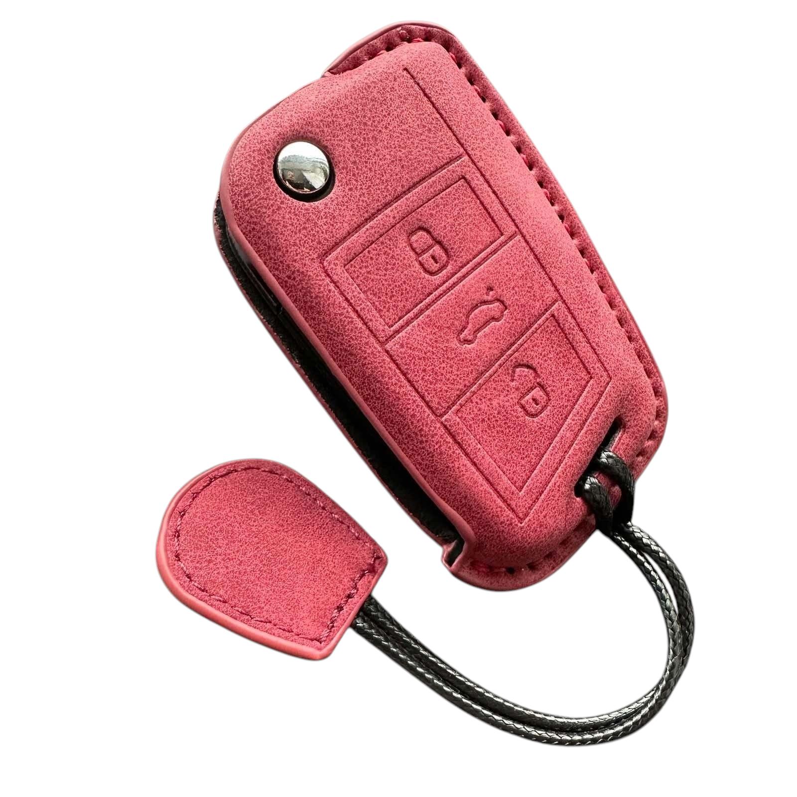 Чехол кожаный для ключа Volkswagen (vw2mfr)