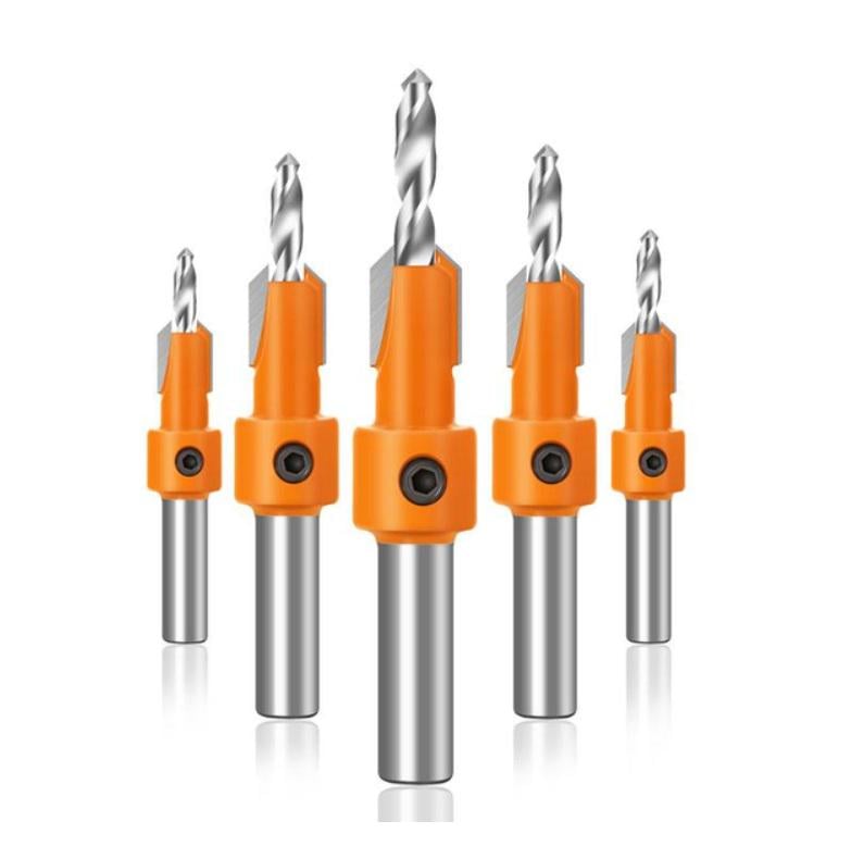 Набор сверл с зенковкой цилиндрические сталь 2,8-4 мм 5 шт. (510295) Набор сверл с зенковкой цилиндрические сталь 2,8-4 мм 5 шт. (510295)