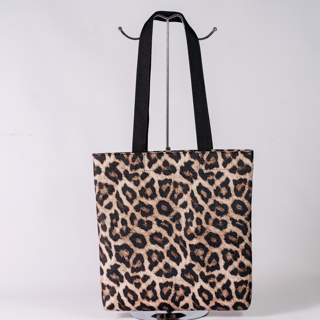 Сумка женская шопер леопард XENIA № 35-24 из эко-кожи Бежевый - фото 1 Сумка женская шопер леопард XENIA № 35-24 из эко-кожи Бежевый - фото 1