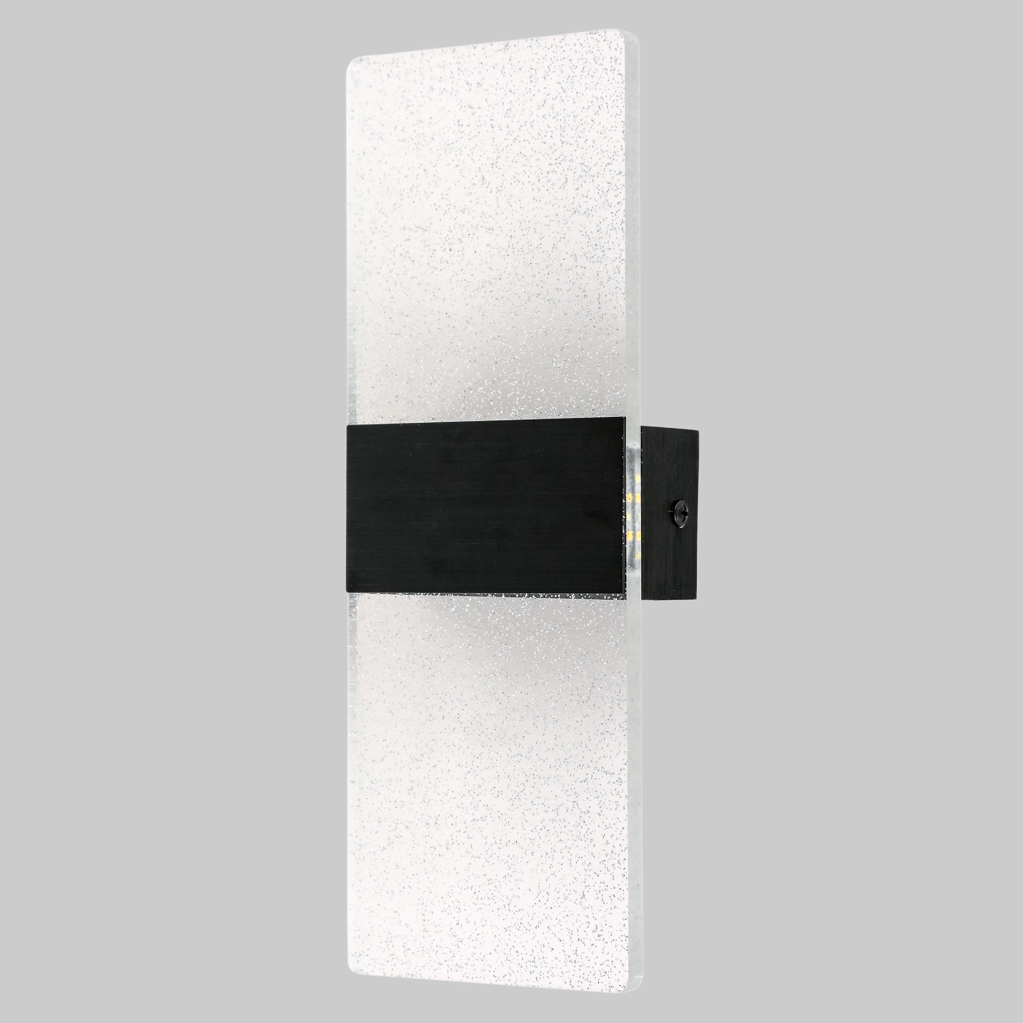 Світильник/бра настінний з блискітками 3W Чорний (74-W2521 BK)