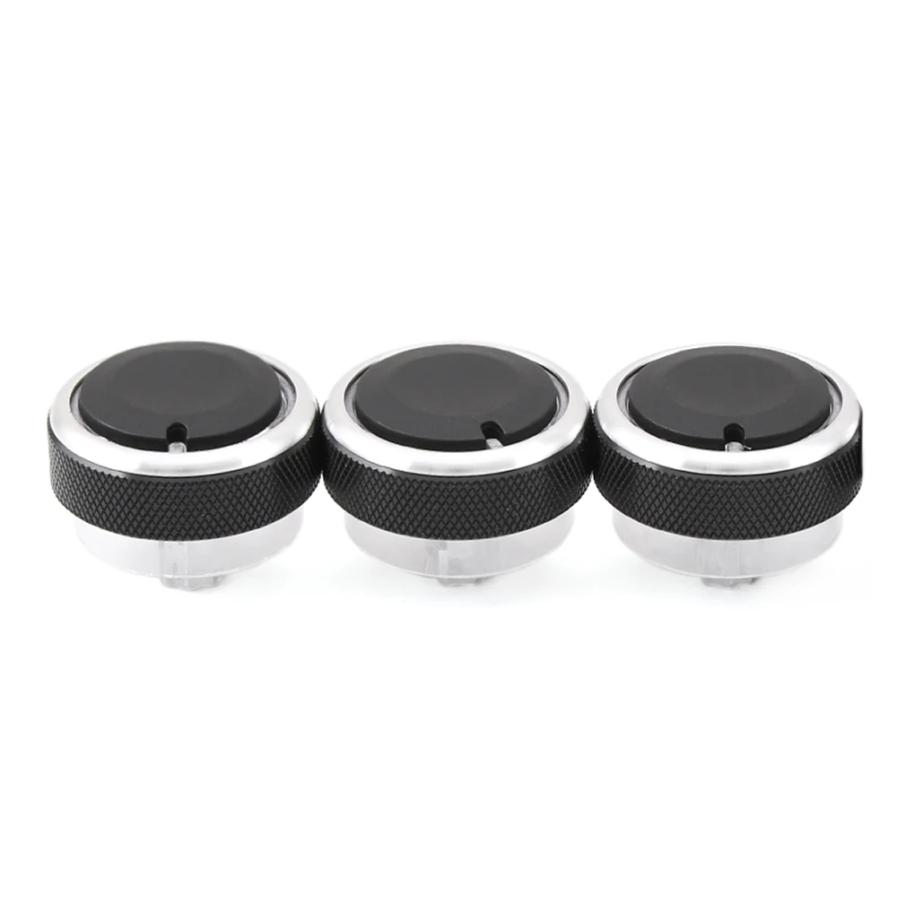 Ручки кондиционера Ford Focus 2 3 C-max S-max Mondeo 3 шт. Черный (0038/black)