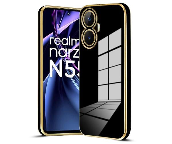 Чехол накладка Silicone Adds 6D для Realme C55 Черный