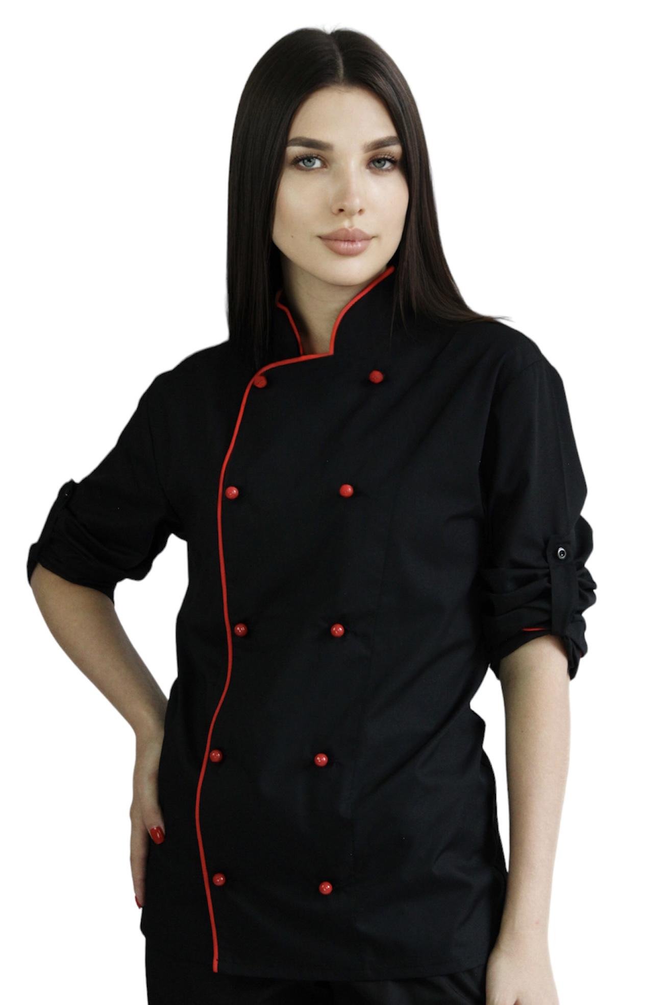 Кітель кухарський унісекс Lux Form р. 42 Мафія (4454) - фото 5