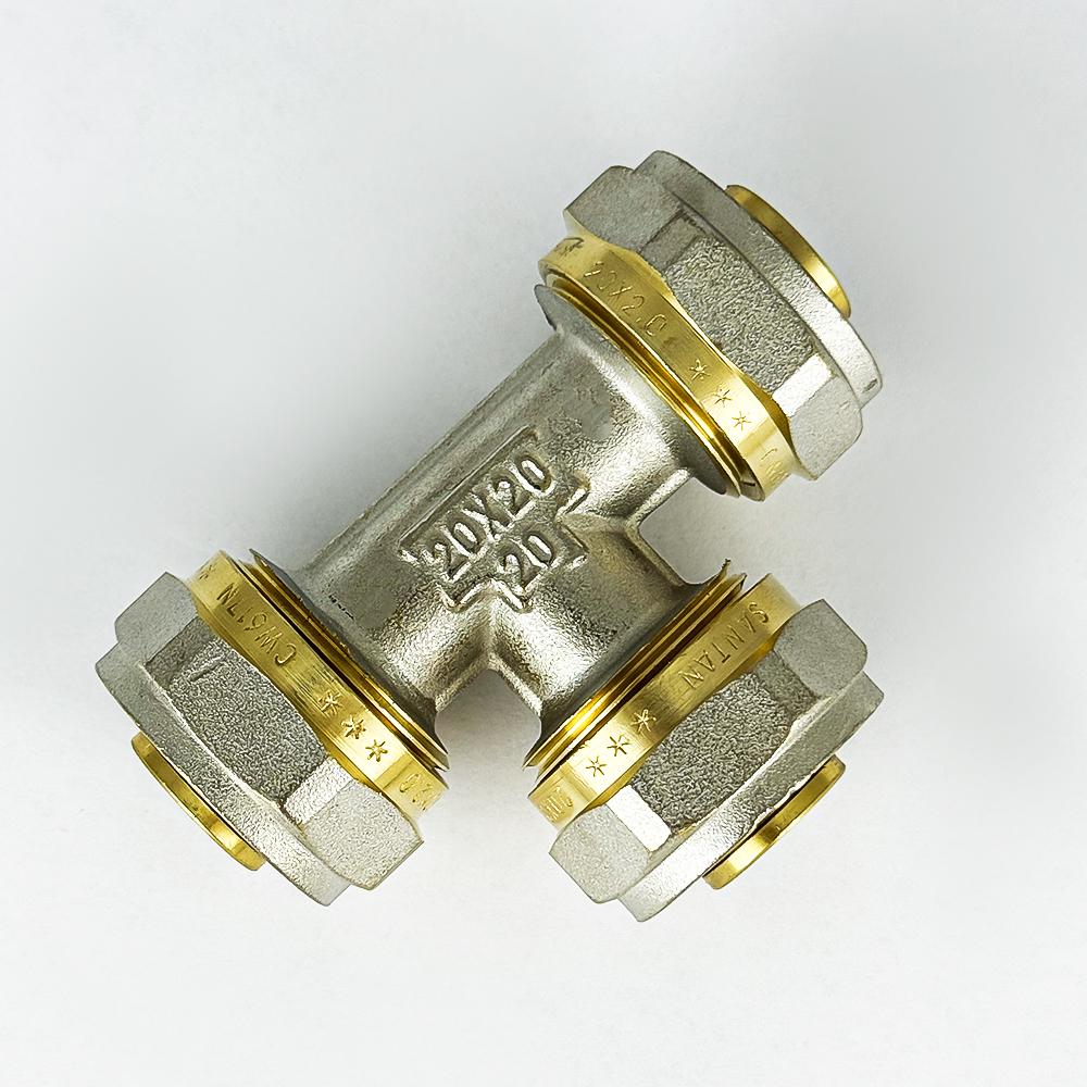 Трійник прохідний SANTAN з проточкою 20х20х20 (25622692) - фото 2 Трійник прохідний SANTAN з проточкою 20х20х20 (25622692) - фото 2