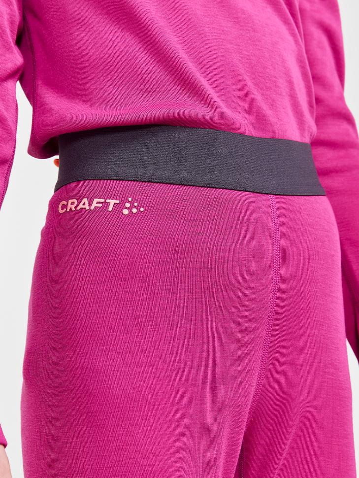 Дитячий комплект термобілизни CRAFT Core Warm Baselayer Set 1909712-486740 134/140 см Roxo/Coral - фото 7