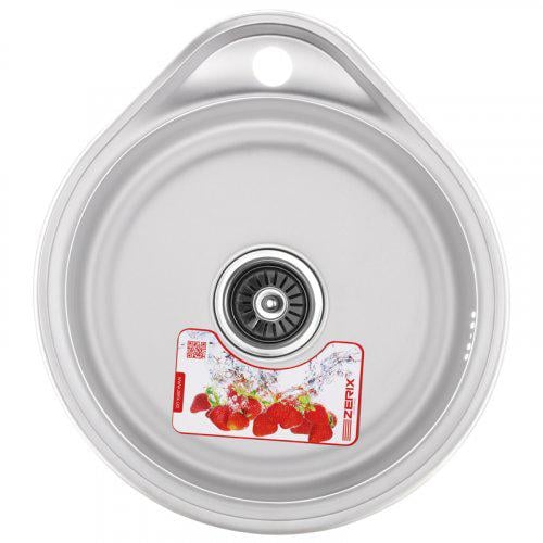 Мойка кухонная ZERIX Z4843-06-160E Satin (ZS0566)