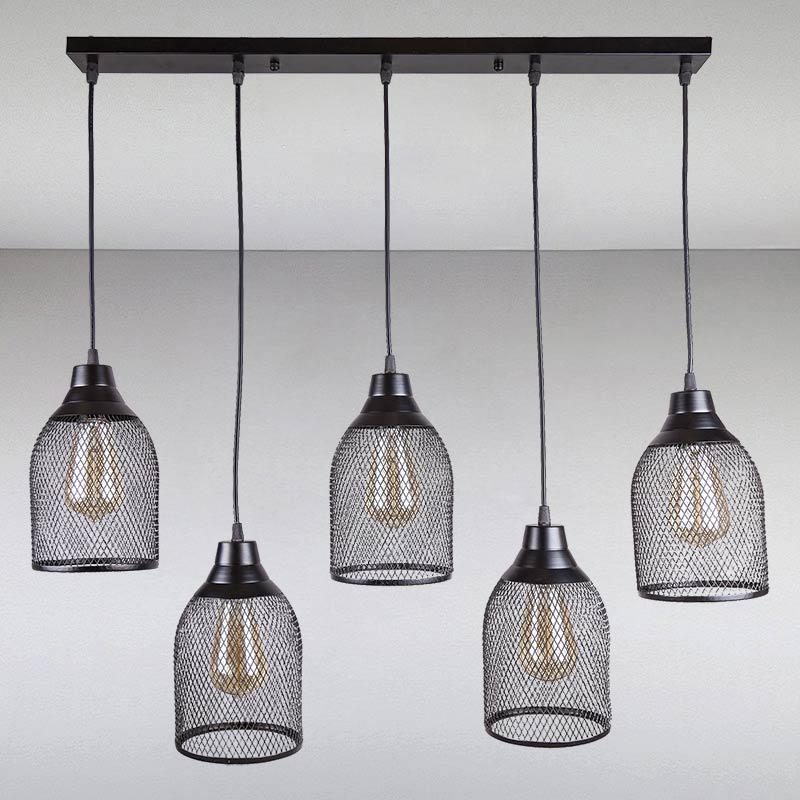 Люстра лофт Light House LS-13462-5 BK 700 Чорний