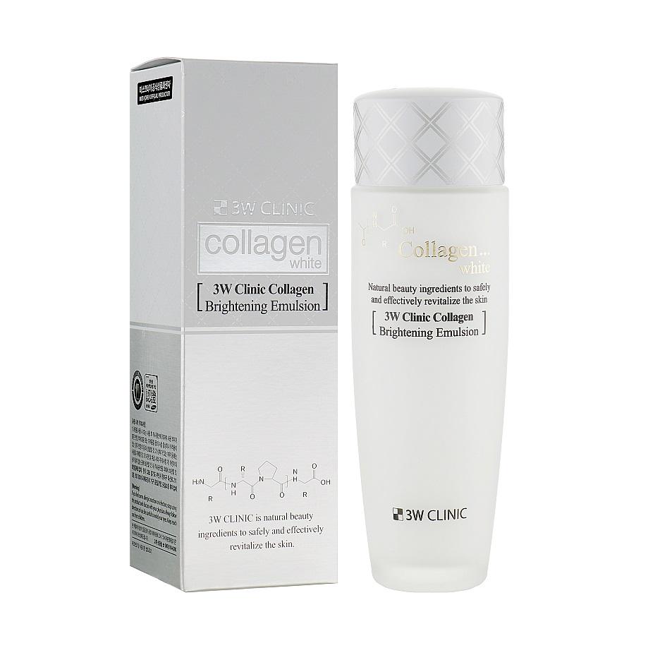 Емульсія з колагеном Collagen White Brightening Emulsion 3W Clinic освітлююча 150 мл (8809305083136) - фото 2