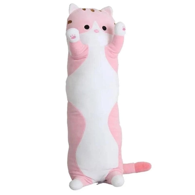 М'яка іграшка Кіт Батон плюшева подушка обіймашка 50 см Pink (14673334)