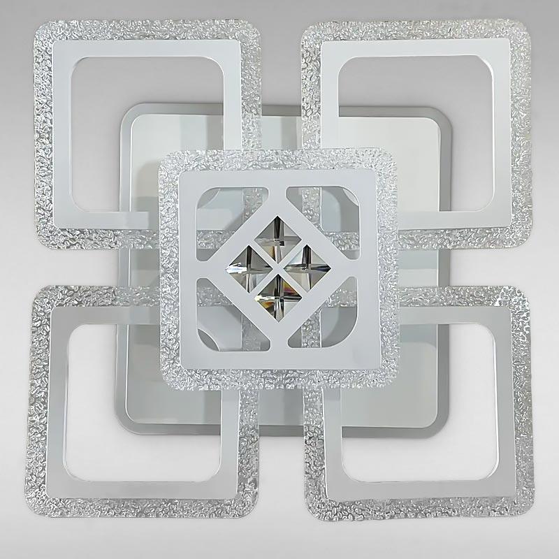 Стельова люстра LED з підсвічуванням Light House SC-18242/4+1C 110W+26W 2.4G 430х430х120 мм Білий Стельова люстра LED з підсвічуванням Light House SC-18242/4+1C 110W+26W 2.4G 430х430х120 мм Білий