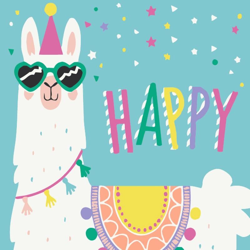 Картина по номерам Strateg Лама 20х20 см (HH5776)