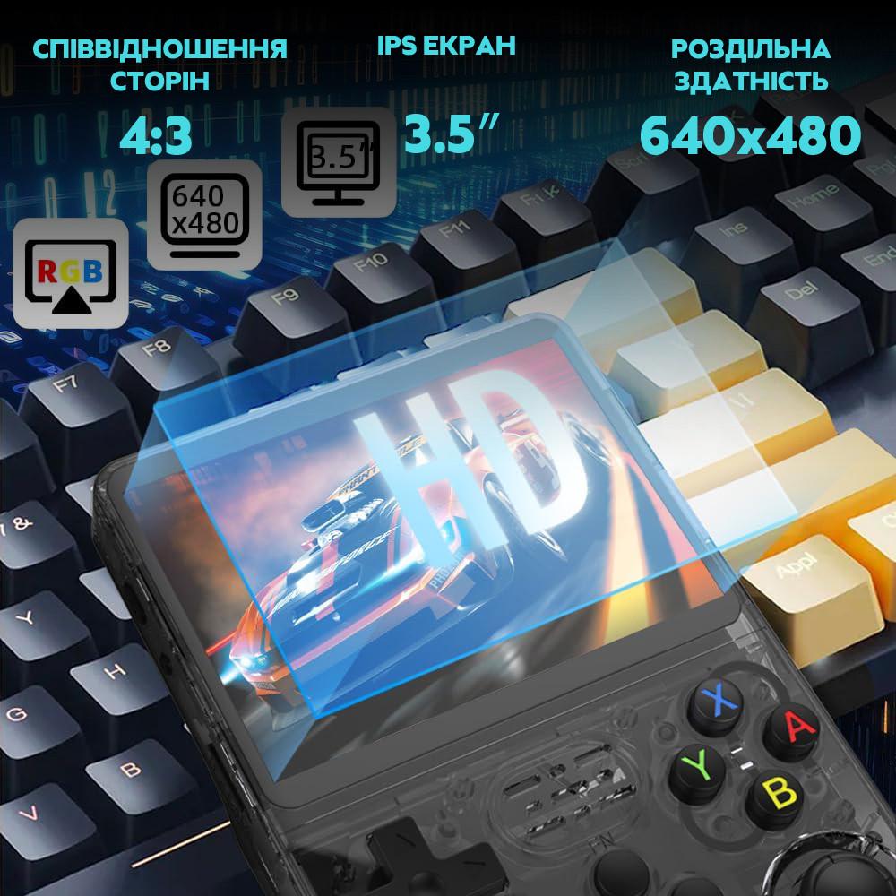Ігрова приставка консоль RIAS R36S 3,5" IPS 32/64 Gb 15000 ігор Black (967) - фото 6 Ігрова приставка консоль RIAS R36S 3,5" IPS 32/64 Gb 15000 ігор Black (967) - фото 6