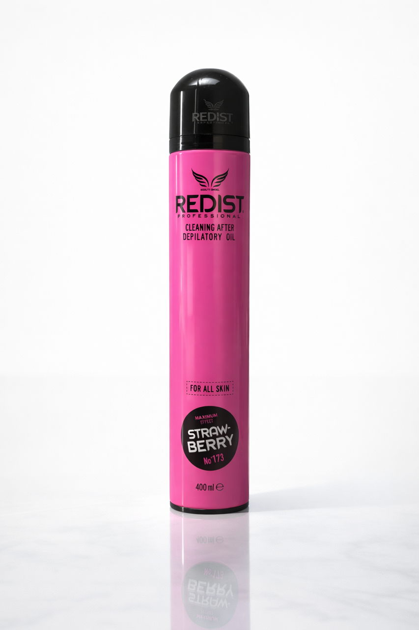 Масло после депиляции для удаления остатков воска Redist Professional Strawberry 400 мл