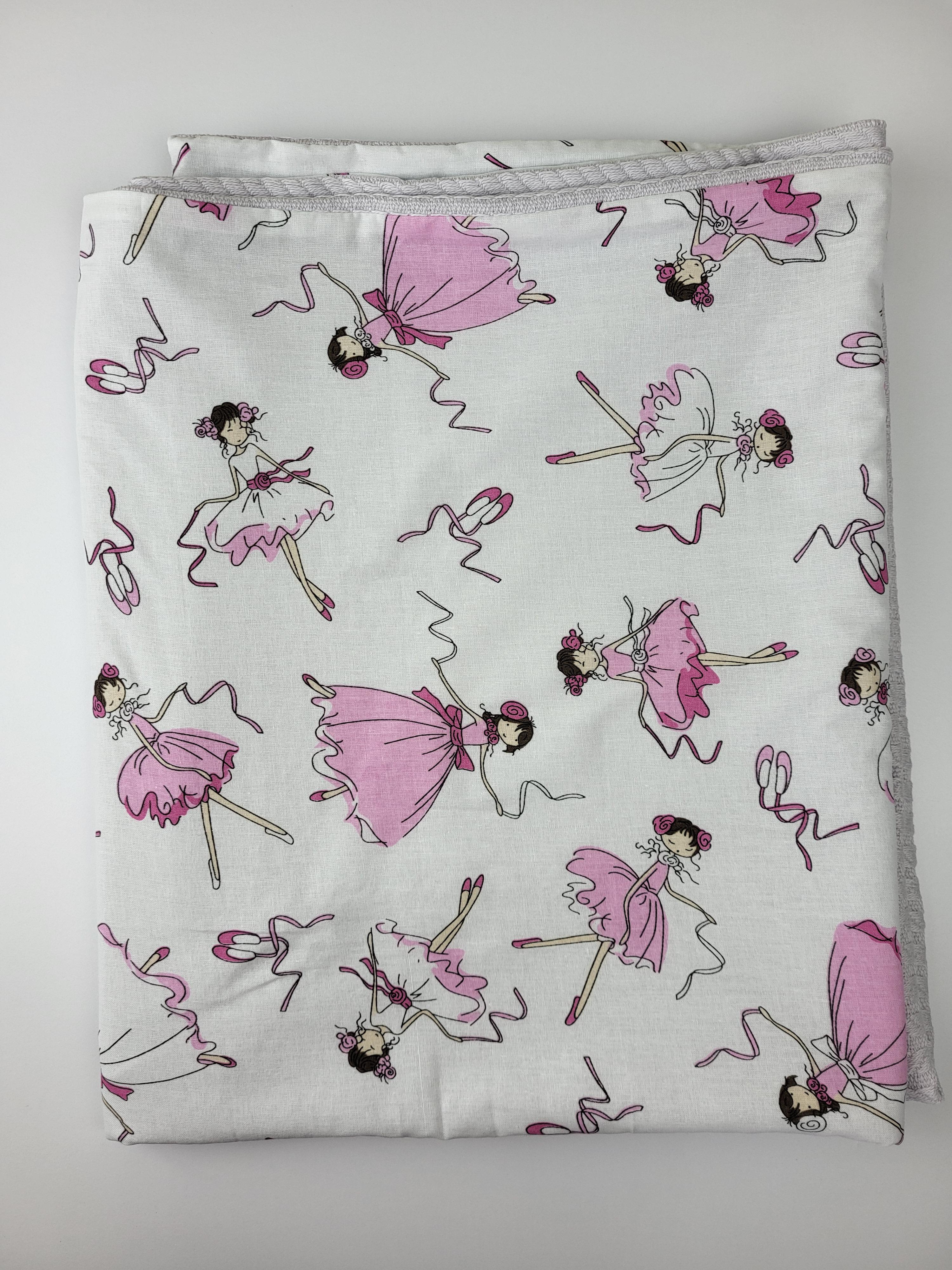 Плед на виписку двосторонній 2в1 з балеринами 100х80 см Сірий (1558) - фото 5 Плед на виписку двосторонній 2в1 з балеринами 100х80 см Сірий (1558) - фото 5