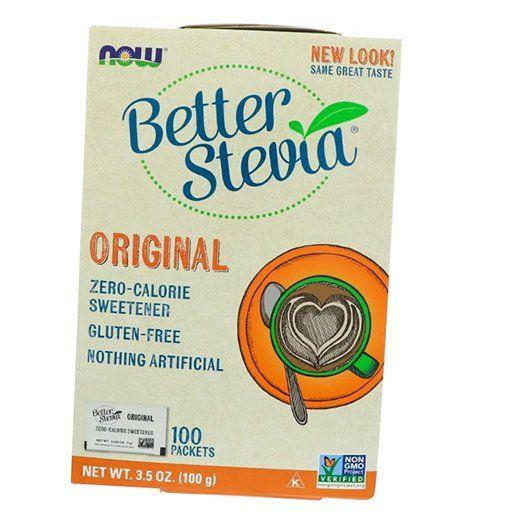 Стевия подсластитель Better Stevia Packets не содержит калорий 100 порций (05128004)