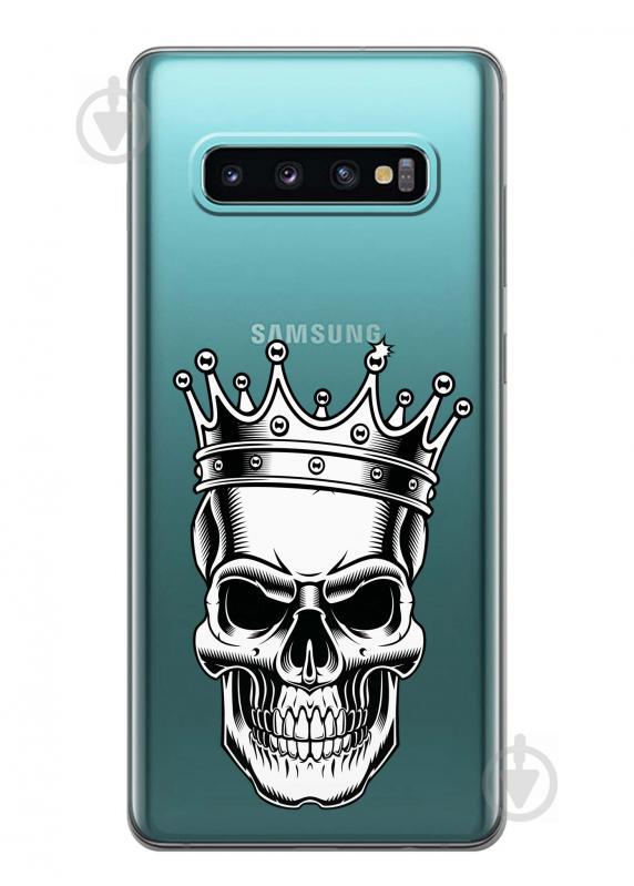 Чехол iSwag для Samsung Galaxy S10 Царский череп (H428)