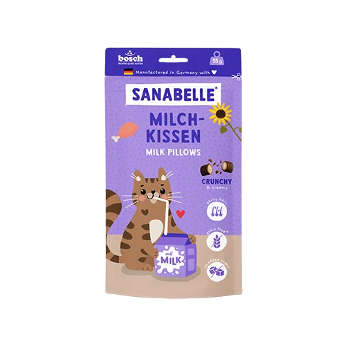 Лакомства Sanabelle подушечки с молоком 55 г
