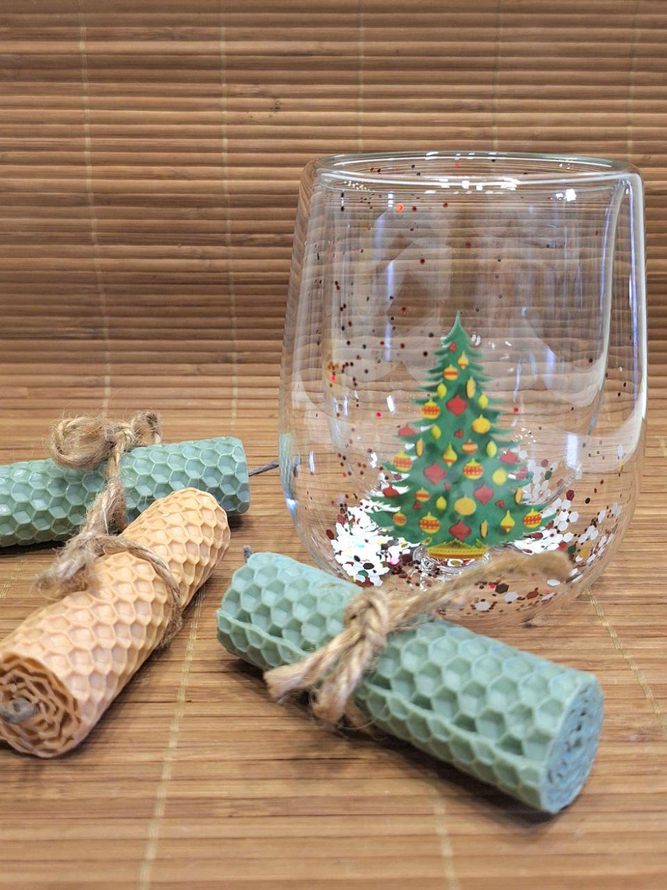 Стакан из двойного стекла Зимний праздник-2 300 мл (1750) - фото 7 Стакан из двойного стекла Зимний праздник-2 300 мл (1750) - фото 7