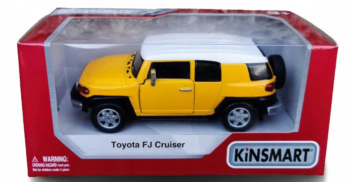 Машинка Kinsmart Toyota FJ Cruiser 1:36 16x8x7 см Желтый (KT5343W)