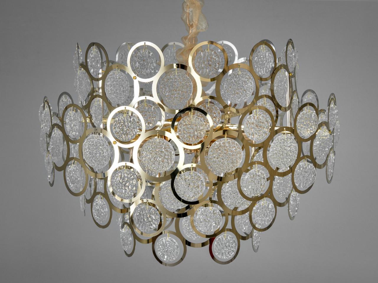 Люстра-подвес с круглыми стеклянными элементами 88011-500G (2437594715)