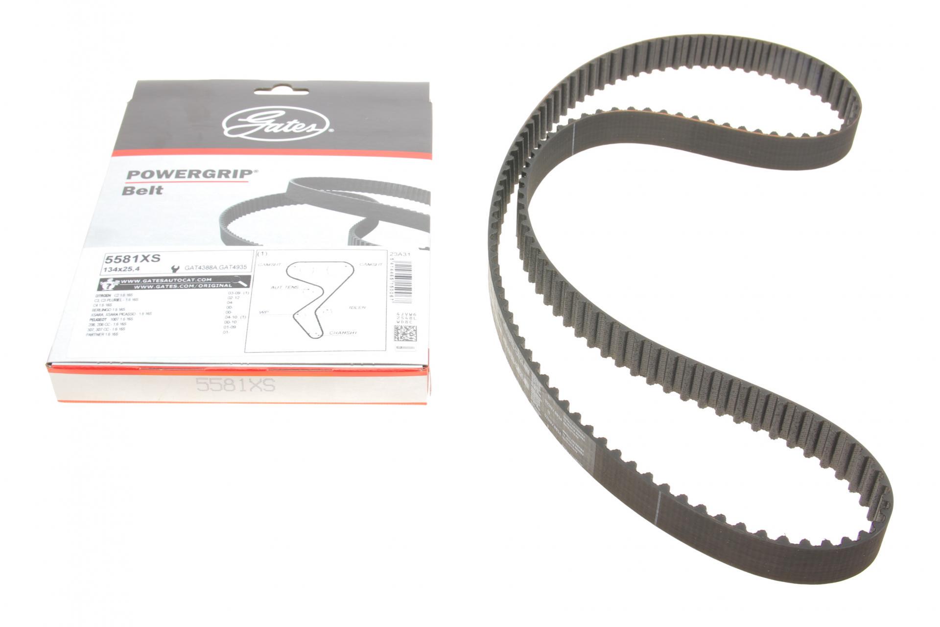 Ремень ГРМ Citroen Berlingo/C3/C4/Peugeot 207/307/308/Partner 1.6i 00-26x134z 5581XS GATES