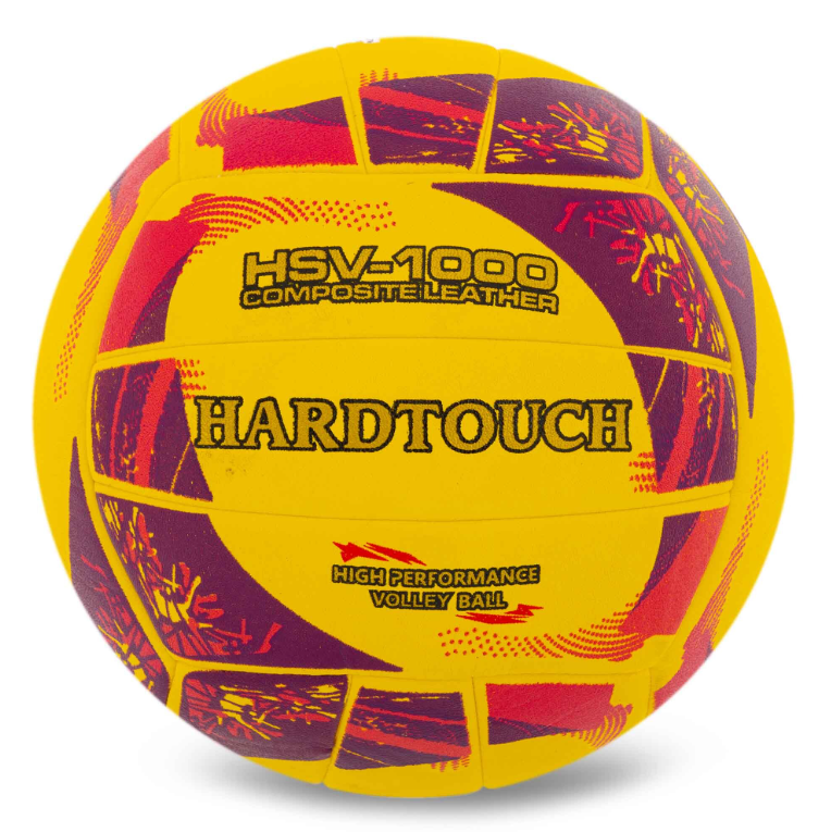 Мяч волейбольный HARD TOUCH VB-4058 COMPOSITE LEATHER Желто-розовый (29655090)