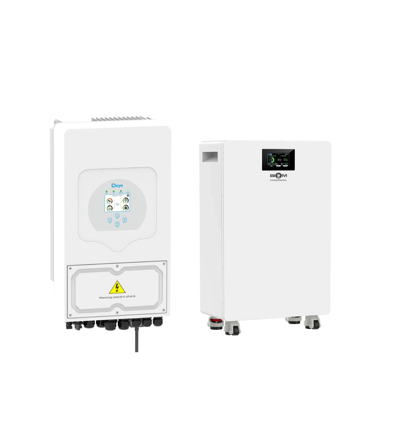 Инвертор Deye SUN-5K-SG05LP1-EU 5 кВт и батарея Biom Professional BALFP-512300-V2 15,36 кВт·ч (33148766) Инвертор Deye SUN-5K-SG05LP1-EU 5 кВт и батарея Biom Professional BALFP-512300-V2 15,36 кВт·ч (33148766)