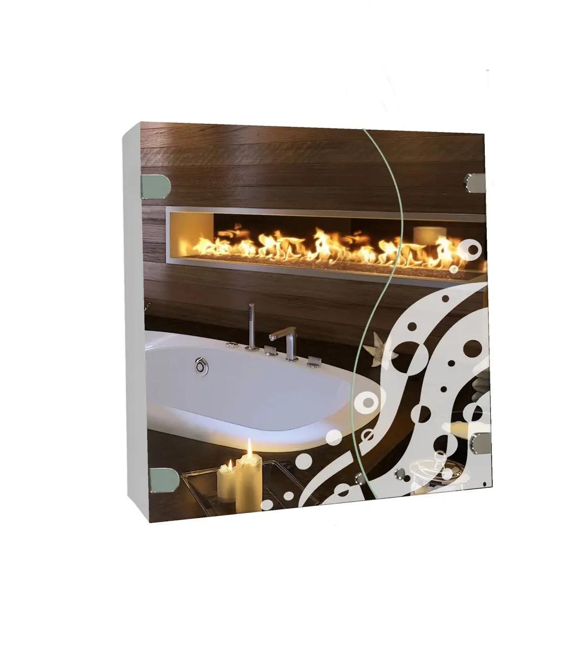 Шкаф зеркальный 600х700х140 мм (ШК856)