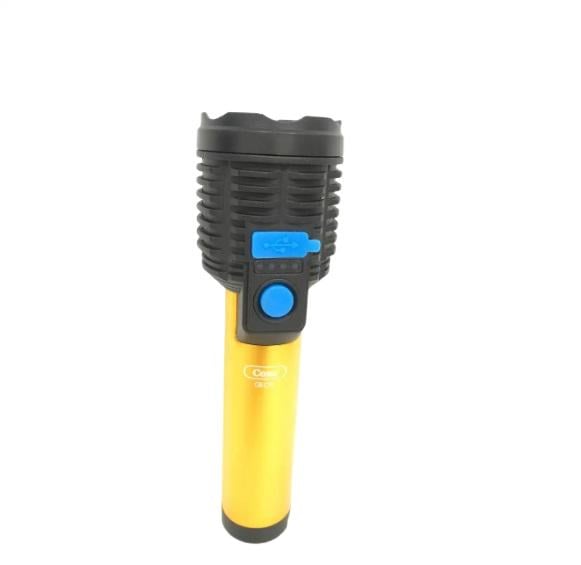Фонарик светодиодный портативный Coba C50 micro usb charge Gold (10301368)