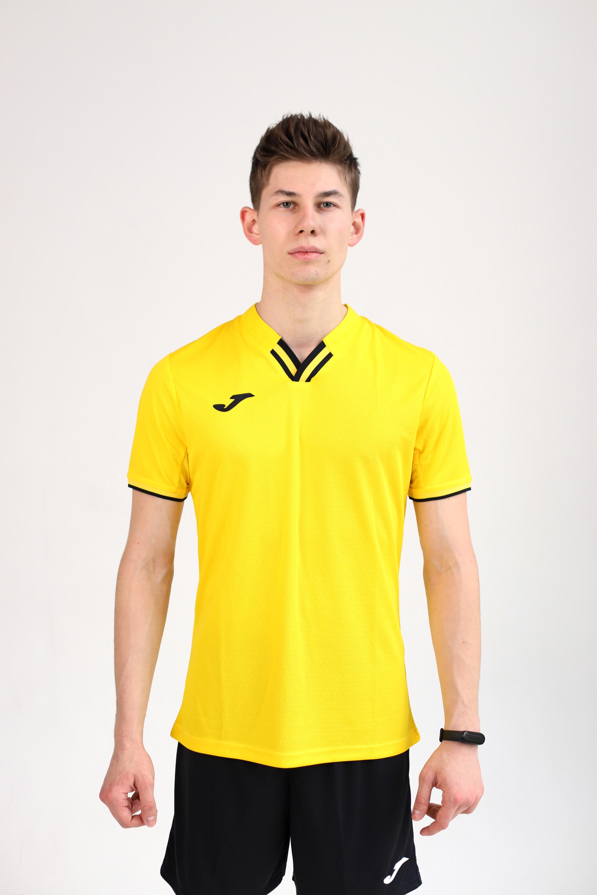 Футболка Joma 102765.901 Toletum Iv Short Sleeve T-Shirt M Yellow/Black (8445456391968)